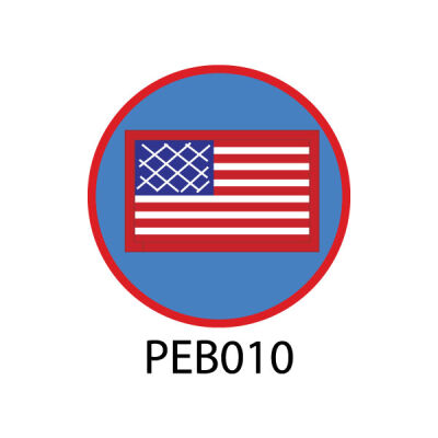 Pebble Patches - PEB010 - Flag Thumbnail